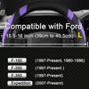Picture of West Llama Customized Auto Car Steering Wheel Cover for Ford F-150, F-250, F-350, Expedition (Black+Purple)