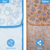 Picture of Stuffed Dog Blanket, Blue Premium Soft Throw Flannel Fleece Blanket for Medium Small Dogs, Pet Puppy Blankets for Kitten Cat, Christmas Pet Gift for Bed Cover, Couch, Crate(24x32 inch (Pack of 1))