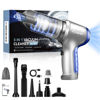 Picture of Saker Car Vacuum Portable Cordless for Car 15000PA,3 in 1 Handheld Car Vacuum with Brushless Motor for Car, Office and Home Cleaning Blue
