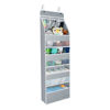 Picture of Univivi Door Hanging Organizer Nursery Closet Cabinet Baby Storage with 4 Large Pockets and 3 Small PVC Pockets for Cosmetics, Toys and Sundries (Grey)