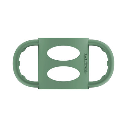 Picture of Dr. Brown's Milestones 100% Silicone Baby Bottle Handles, Narrow, Removable Easy-Grip Transitional Sippy Cup Handles, Green, 4m+, 1 Pack