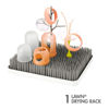 Picture of Boon Lawn Countertop Baby Bottle Drying Rack with Antimicrobial Tray - Baby Bottle Dryer and Organizer - Baby Bottle-Feeding Supplies - Gray - 13.5 x 11 x 2.5