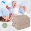 Picture of SWEET DOLPHIN Muslin Baby Bath Towels Blanket - 2 Pack 100% Cotton Towel for Babies, Infants, Toddlers - 40x40Inch - Highly Absorbent, Brown