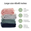 Picture of SWEET DOLPHIN Muslin Baby Bath Towels Blanket - 2 Pack 100% Cotton Towel for Babies, Infants, Toddlers - 40x40Inch - Highly Absorbent, Green and Grey