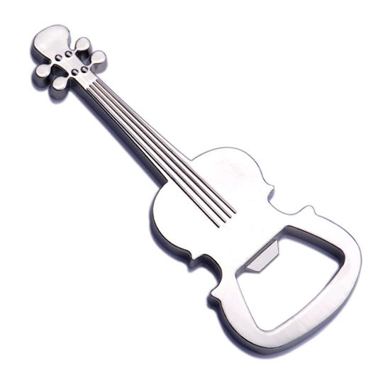 Picture of Guitar Bottle Opener for Men Birthday Christmas Gift for Guitar Player Friend Dad Guitar Shaped Gifts for Drinkers Music Lovers Guitar Beer Bottle Opener