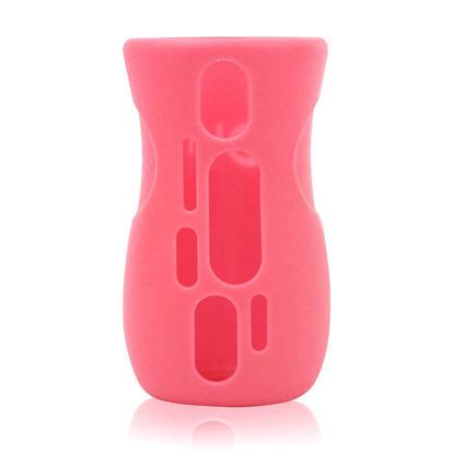 Picture of Olababy Silicone Sleeve for AVENT Natural Glass Baby Bottles (8 oz, Pink)