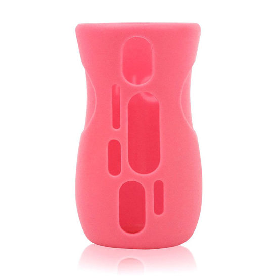 Picture of Olababy Silicone Sleeve for AVENT Natural Glass Baby Bottles (8 oz, Pink)