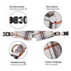 Picture of Faleela Cotton Plaid Shirt Style Dog Collar Soft Cute,Boy Dog Collar with Quick-Release Buckle,Adjustable Bow Tie Collar for Small Medium Large Dogs