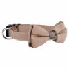 Picture of Faleela Soft &Comfy Bowtie Dog Collar,Detachable and Adjustable Bow Tie Collar,for Small Medium Large Pet (S, Brown)