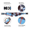 Picture of Faleela Cotton Plaid Shirt Style Dog Collar Soft Cute,Boy Dog Collar with Quick-Release Buckle,Adjustable Bow Tie Collar for Small Medium Large Dogs