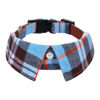 Picture of Faleela Cotton Plaid Shirt Style Dog Collar Soft Cute,Boy Dog Collar with Quick-Release Buckle,Adjustable Bow Tie Collar for Small Medium Large Dogs