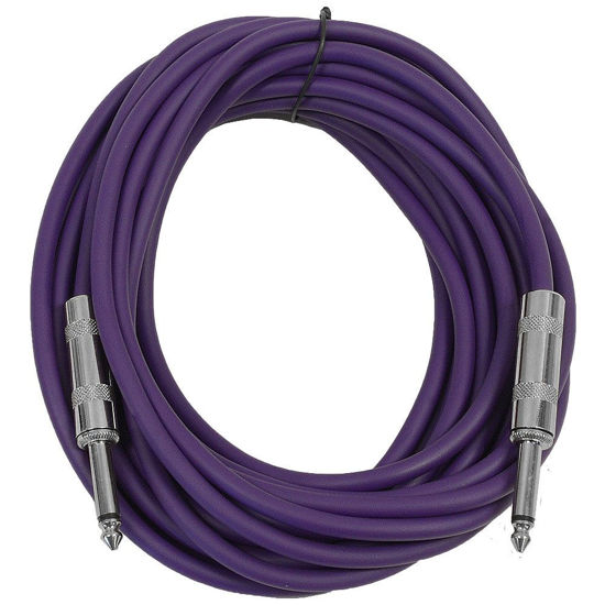 Picture of Seismic Audio - SASTSX-25 - 25 Foot TS 1/4" Guitar, Instrument, or Patch Cable Purple
