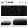 Picture of 1 Pack 3 Calming Blankets Fluffy Premium Fleece Pet Blanket Soft Sherpa Throw for Dog Puppy Cat Black Medium (30“x20'')