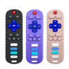 Picture of ERSIHUA 3Pcs Silicone Teething Toys, Remote Control Shape Teethers for Babies Remote Teething Toys, Silicone TV Remote Teether BPA Free/Dishwasher/Refrigerator Safe
