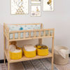 Picture of CubesLand Cube Shelf Closet Storage Baskets Bins Set 2,Woven Basket for Organizing/Storage,Long-lasting &Skin-friendly Toy Storage Basket Bin,Stylish Room Decor Basket,Yellow Cotton Rope Basket