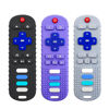 Picture of ERSIHUA 3Pcs Silicone Teething Toys, Remote Control Shape Teethers for Babies Remote Teething Toys, Silicone TV Remote Teether BPA Free/Dishwasher/Refrigerator Safe
