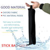 Picture of Cheerock Portable Drum Stick Bag, Small Drumstick Storage Case Bag, Hanging Drumstick Holder Bag, Lasting Drum Sticks Bag with Hooks Inside for Drum Set Mallet and Percussion Sticks