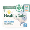 Picture of HealthyBaby Our Diapers | EWG Verified Safe & Plant-Based Diapers | Absorbent for Leak Protection | Soft Organic Cotton Shell | Chlorine-Free Diaper for Sensitive Skin | Size 3 (58 Diapers)