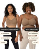 Picture of Kindred Bravely Sublime Hands Free Pumping Bra | Patented All-in-One Pumping & Nursing Bra with EasyClip (Latte, X-Large)