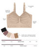 Picture of Sublime Busty Hands Free Pumping Bra | Patented All-in-One Pumping & Nursing Bra with EasyClip for F, G, H, I Cup (Beige, 3X-Busty)