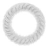 Picture of HighnessHwoo Fuzzy Winter Steering Wheel Cover for Women, Warm Cute Fluffy Car Wheel Cover for Sedan, SUV, Soft Furry Girly Auto Accessories, Plush Car Handle Cover for Cold Weather, 14-15in, White