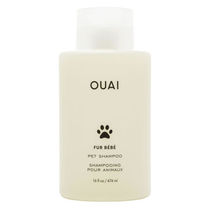 Picture of OUAI Fur Bébé Pet Shampoo, Mercer Street Scent - Dog Shampoo and Coat Wash for Hydrating, Cleansing and Adding Shine - Pet Supplies by OUAI (16 Fl Oz)