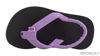 Picture of Rainbow Sandals Kid's Grombow's Soft Top Rubber w/Neoprene Narrow Purple Narrow Strap, Black, w/Backstrap Kid's 5-6 B(M) US