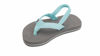 Picture of Rainbow Sandals Kid's Grombow's Soft Top Rubber w/Neoprene Narrow Aqua Narrow Strap, Grey, w/Backstrap Kid's 5-6 B(M) US