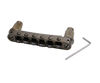 Picture of Guyker Guitar Tune-O-Matic Roller Saddle Bridge Replacement Part Compatible with Gibson Les Paul LP SG Style 6 String Electric Guitar - GM005, Rust Color