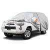 Picture of Kayme 6 Layers SUV Car Cover Custom Fit for Toyota 4Runner（2002-2024） Waterproof All Weather for Automobiles, Outdoor Full Cover Rain Sun UV Protection.Silver