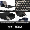 Picture of Gorilla Grip Honeycomb Cat Litter Mat, Two Layer Trapping Waste Mats, Soft On Paws, Indoor Box Supplies and Essentials, Feeding Trap, Water Resistant on Floors, 30x24 Black