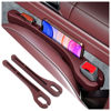 Picture of SSNNUU 2PCS Car Seat Gap Filler Organizer with Phone Holder,[Upgrade Version] Car Seat Gap Organizer for Prevent Falling,Essential Car Accessories Car Side Seat Gap Filler (Red)