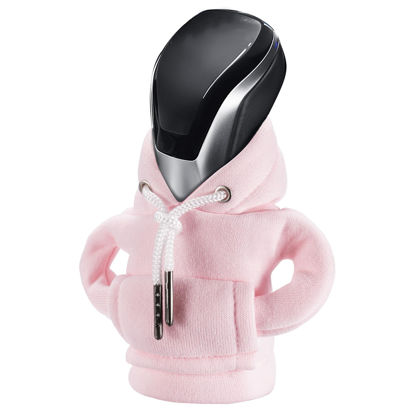 Picture of Gear Shift Hoodie, Universal Car Shift Knob Cover, Mini Hoodie for Car Shifter, Automotive Interior Cute Gadgets, Car Accessories and Decorations