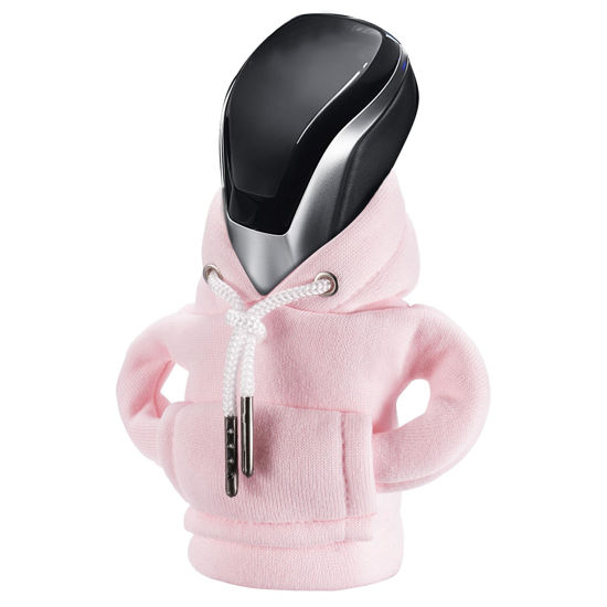 Picture of Gear Shift Hoodie, Universal Car Shift Knob Cover, Mini Hoodie for Car Shifter, Automotive Interior Cute Gadgets, Car Accessories and Decorations