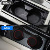 Picture of Mandark 4PCS Car Cup Holder Coasters, 2.75 Inch Non-Slip Insert Water Bottle Holder Pads, Dustproof Automotive Interior Accessories Mat, Universal for Vehicles, Trucks, RVs and More（Black/Red）