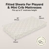 Picture of 2-Pack Mini Crib Sheets Fitted, Pack and Play Sheets - Organic Cotton Pack N Play Sheets for Pack and Play Mattress, Playard Baby Crib Sheets, Jersey Crib Sheets Neutral for Boys, Girls (Daisies)