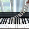 Picture of BEATBIT Piano Note Strips with Solfege (Do Re Mi…), Fit 61/54/49 Key Piano Learning, Removable Piano Keyboard Stickers
