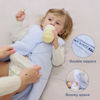 Picture of Mosebears Sleep Sack Baby Winter Wearable Blanket with 2-Way Zipper,2.5 TOG Cotton Sleep Sack Unisex (Fog Blue, 12-18 Months)