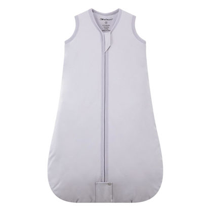 Picture of Mosebears Sleep Sack Baby Winter Wearable Blanket with 2-Way Zipper,2.5 TOG Cotton Sleep Sack Unisex (Light Grey, 0-6 Months)
