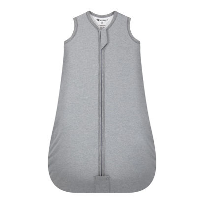 Picture of Mosebears Sleep Sack Baby Winter Wearable Blanket with 2-Way Zipper,2.5 TOG Cotton Sleep Sack Unisex (Grey, 6-12 Months)