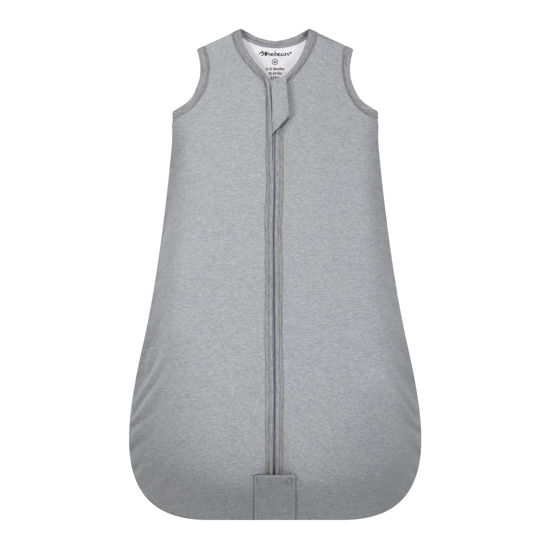 Picture of Mosebears Sleep Sack Baby Winter Wearable Blanket with 2-Way Zipper,2.5 TOG Cotton Sleep Sack Unisex (Grey, 6-12 Months)