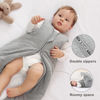 Picture of Mosebears Sleep Sack Baby Winter Wearable Blanket with 2-Way Zipper,2.5 TOG Cotton Sleep Sack Unisex (Grey, 6-12 Months)