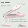 Picture of YIVEKO Baby Nail Kit, 4-in-1 Baby Nail Care Set with Cute Case, Baby Nail Clippers, Scissors, Nail File & Tweezers, Baby Manicure Kit and Pedicure kit for Newborn, Infant, Toddler, Kids-Owl Pink