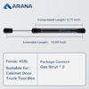 Picture of ARANA 1015931 10" 45Lb Gas Struts Spring Shocks 10 inch Lift Support for The Truck Tool Box Pickup Toolbox Lids Boat Rod Locker Replacement, 2 Pack