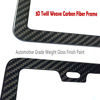 Picture of BGGTMO License Plate Frame Carbon Fiber - Stainless Steel License Plate Frames Handmade Covering 100% Real Carbon Fiber | Stainless Steel Tamper Proof License Plate Screws | Slim Frame Qty 1