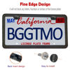 Picture of BGGTMO License Plate Frame Carbon Fiber - Stainless Steel License Plate Frames Handmade Covering 100% Real Carbon Fiber | Stainless Steel Tamper Proof License Plate Screws | Slim Frame Qty 1