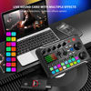 Picture of Facmogu F998 Live Sound Card Audio Mixer, Podcast Audio Interface with DJ Mixer Effects, Voice Changer with Sound Effects for Karaoke Tiktok YouTube Live Streaming Record Gaming