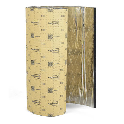 Picture of Aggsound Thickened Sound Deadener for Cars,Aluminum Foil Foam Noise Deadening Material-Heat Shield Insulation Dampening Mat 197mil,18sqft