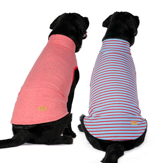 Picture of KYEESE 2Pack Dog Sweater Soft Dog Clothes Stretchy Dog Sweatshirt Warm Dog Coats Pullover Dog Sweaters for Medium Dogs Girl Turtleneck Large Dog Sweater