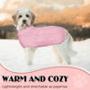 Picture of Dog Sweaters for Small Large Dogs Girl, Soft Warm Pup Dogs Shirt, Turtleneck Dog Sweaters for Medium Large Dogs, Double Knitting Collar for Outdoor Playing, Warm Dog Clothes (M,Pink)